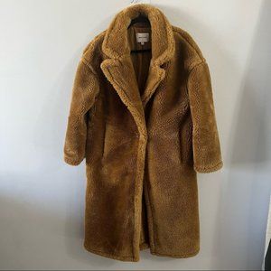 Industry Republic Clothing Faux Fur Long Coat M